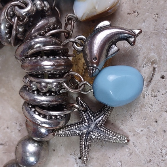 Ocean Themed Stretch Charm Bracelet - Picture 7 of 9